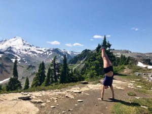 Seattle circus hiking handstands mountains